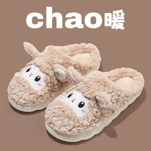 2025 Rabbit Plush Slippers for Couples Autumn Winter - Image 5