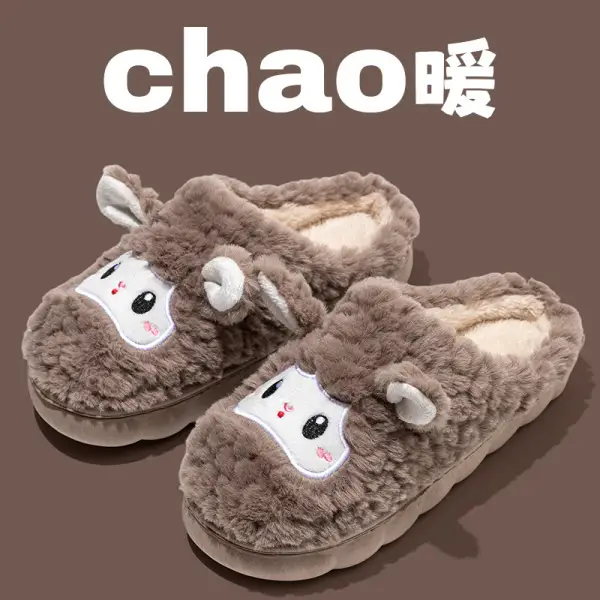 2025 Rabbit Plush Slippers for Couples Autumn Winter - Image 6