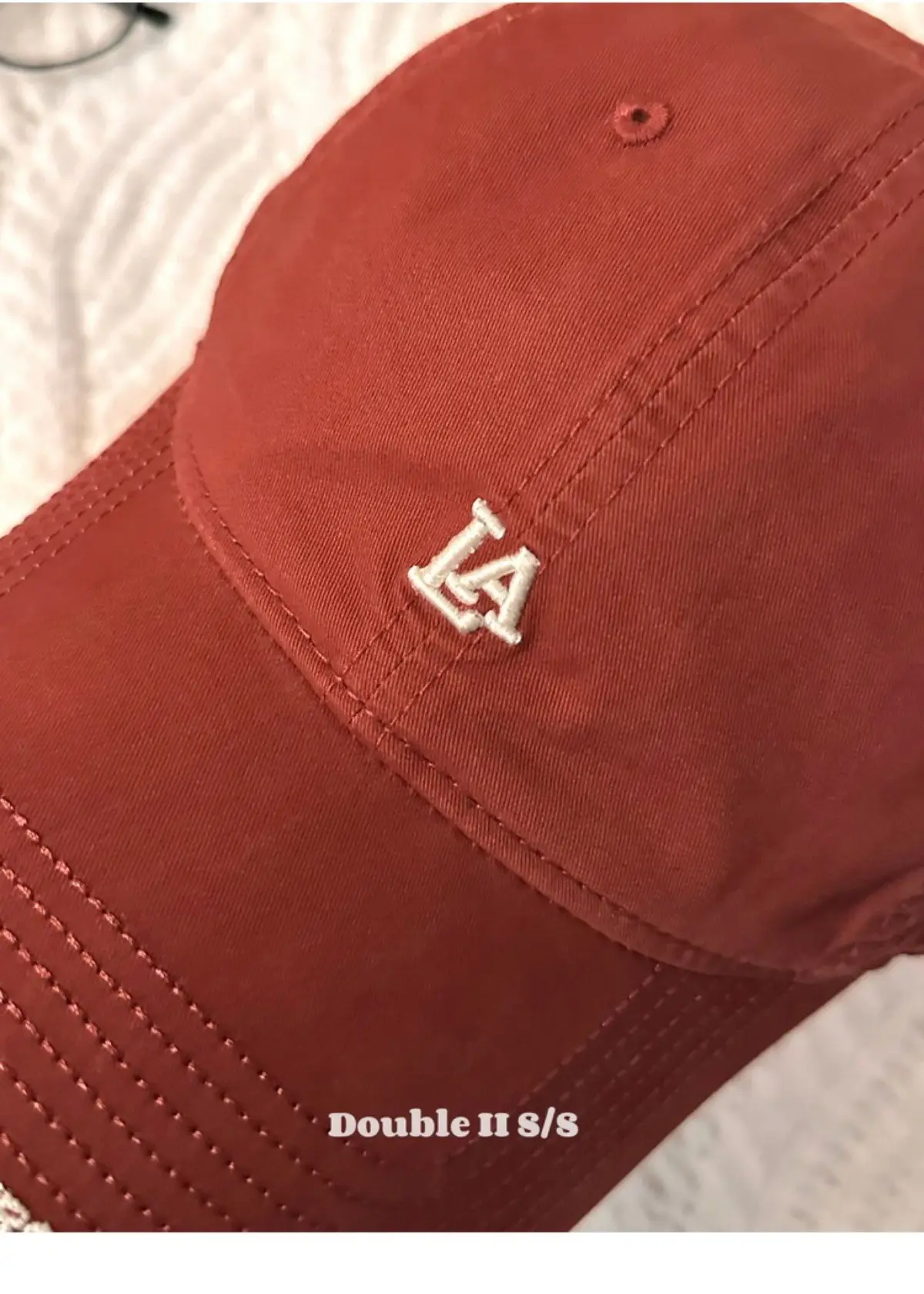 Women Baseball Cap with Letter Embroidery Beige — feature 29