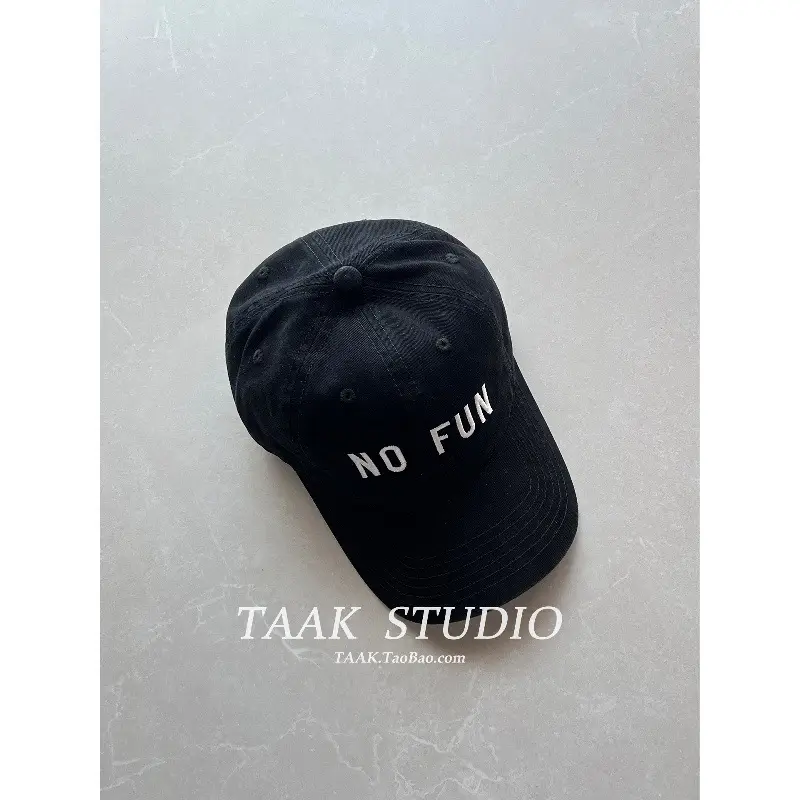 Women No Fun Baseball Caps Black Blue Taak Studio - Image 9
