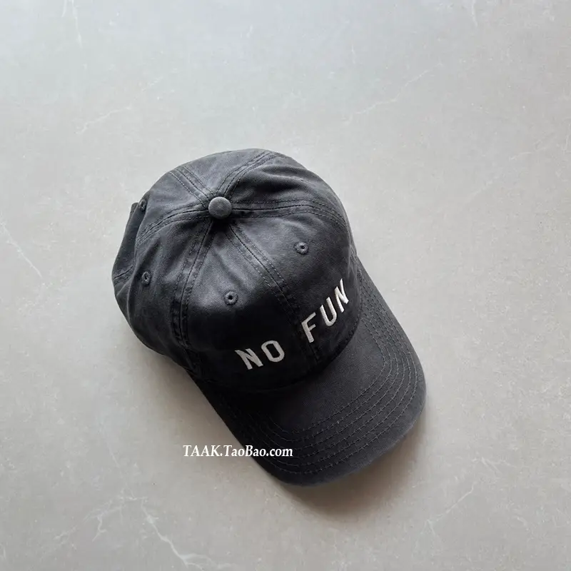 Women No Fun Baseball Caps Black Blue Taak Studio — feature 7