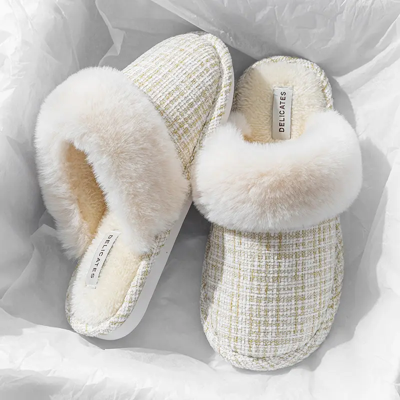 Women Winter Cotton Warm Slippers Pair - Image 7