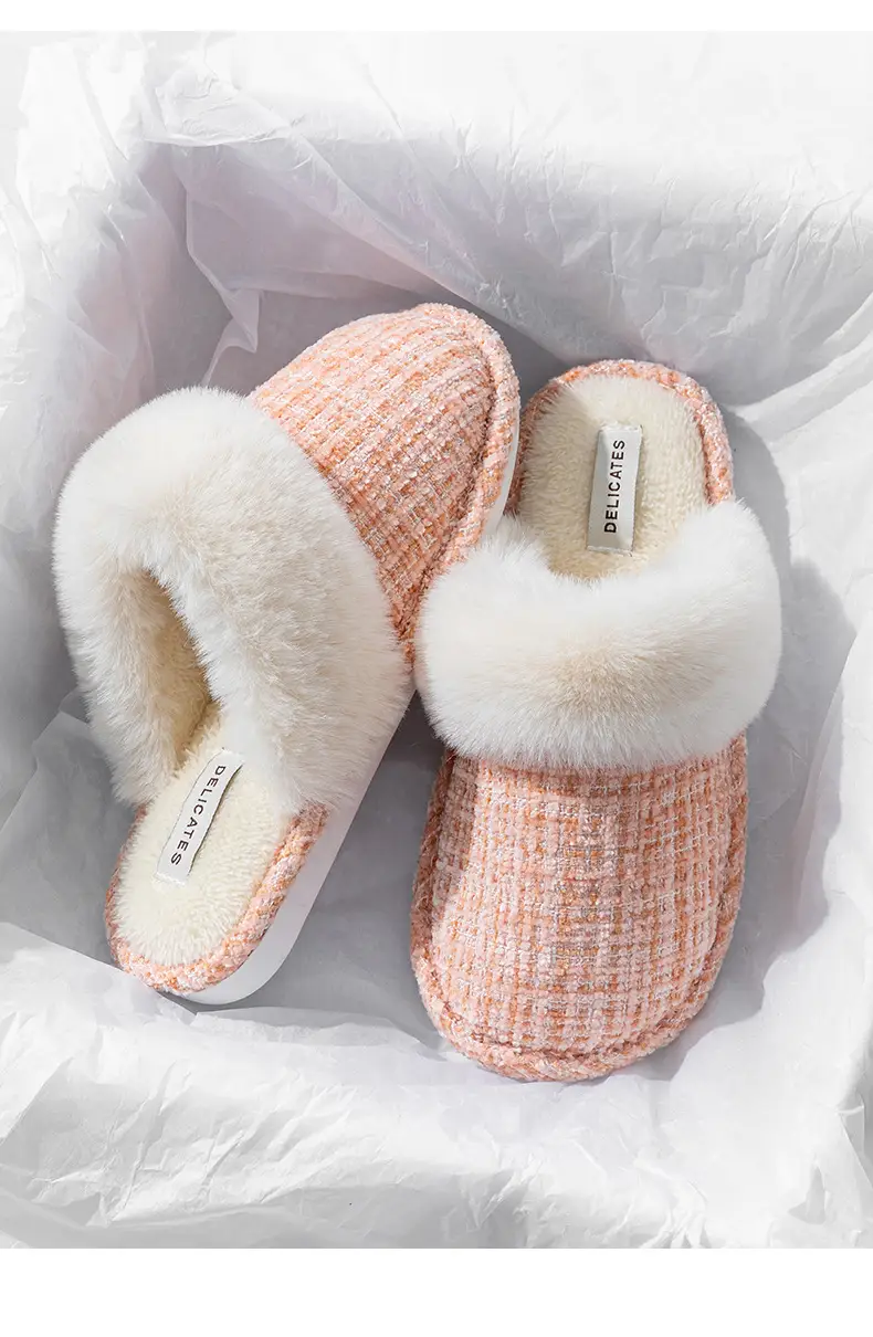 Women Winter Cotton Warm Slippers Pair — feature 18