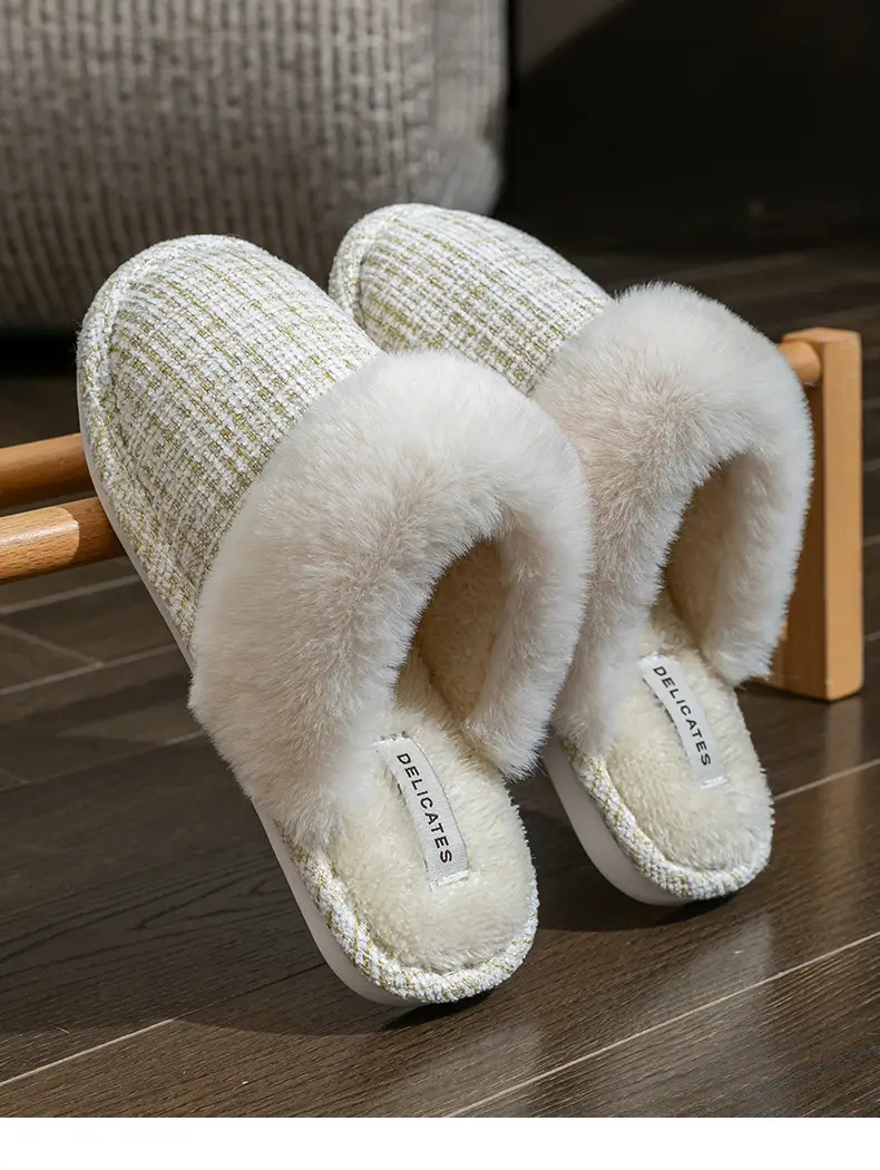 Women Winter Cotton Warm Slippers Pair — feature 19