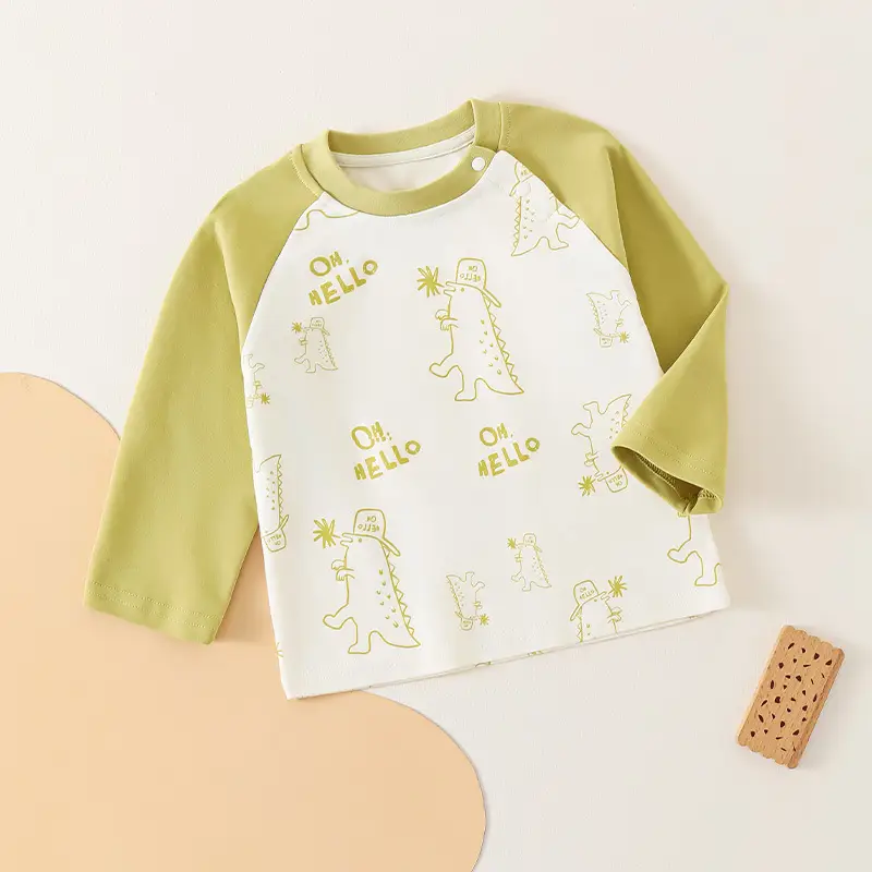 Jingqi Boys Long Sleeve T-Shirt Cotton 2025 Spring Autumn - Image 2