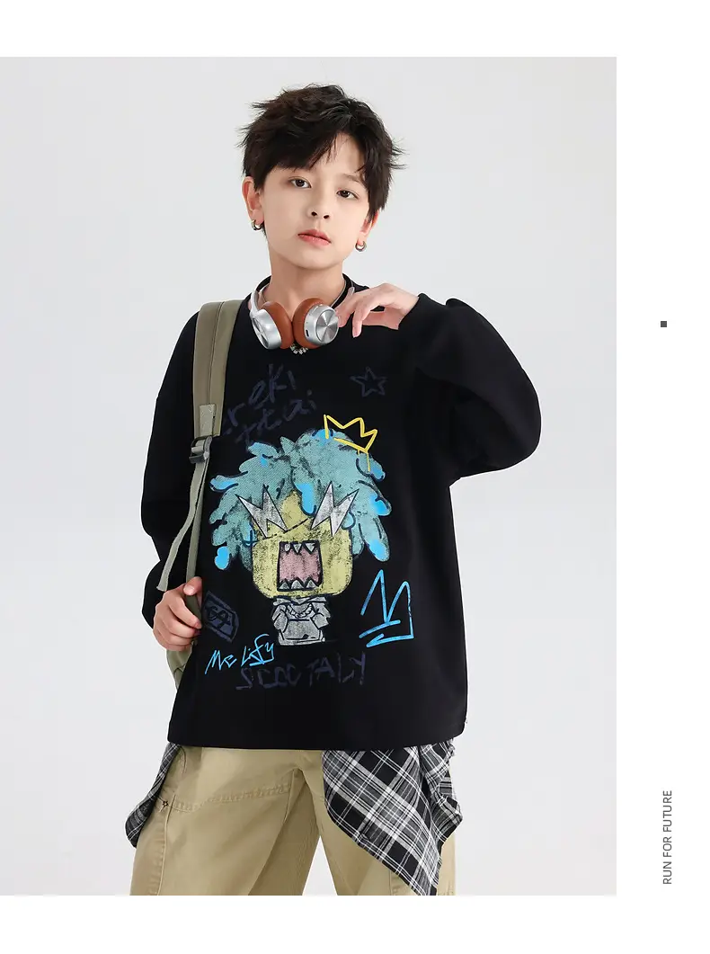Boys Korean Cartoon Long Sleeve T-Shirt 2025 — feature 17