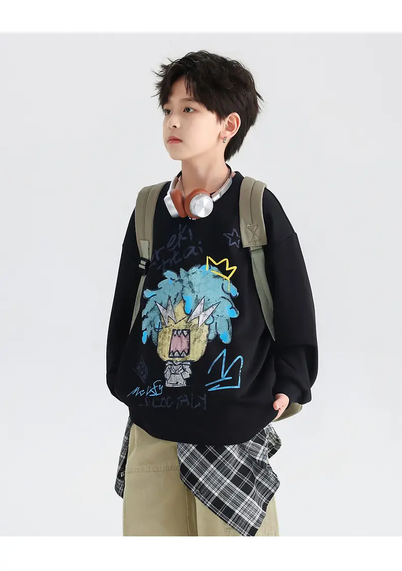 Boys Korean Cartoon Long Sleeve T-Shirt 2025 — feature 18