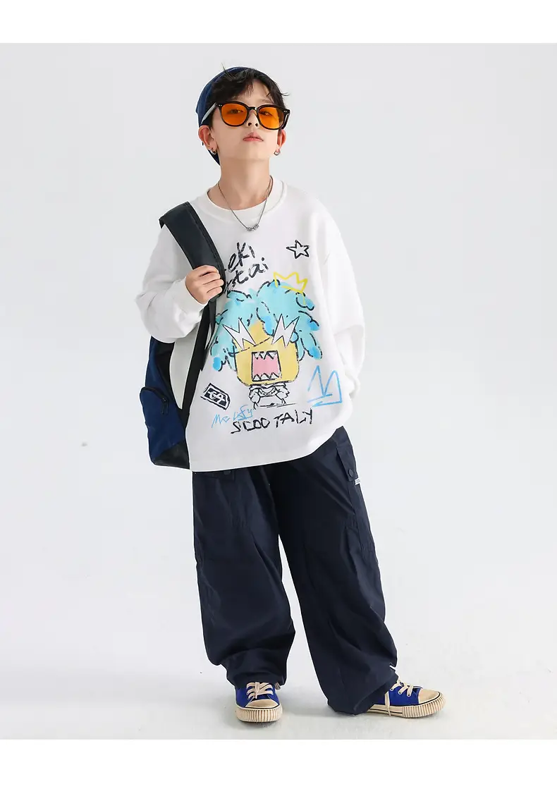 Boys Korean Cartoon Long Sleeve T-Shirt 2025 — feature 24