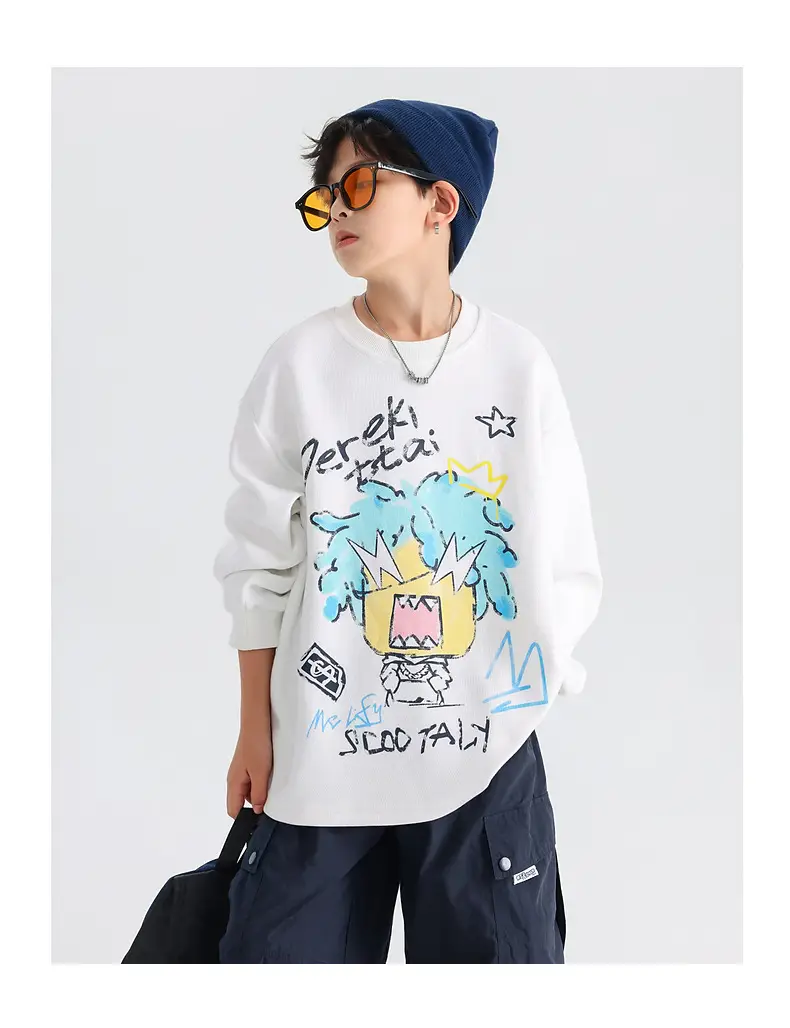 Boys Korean Cartoon Long Sleeve T-Shirt 2025 — feature 25