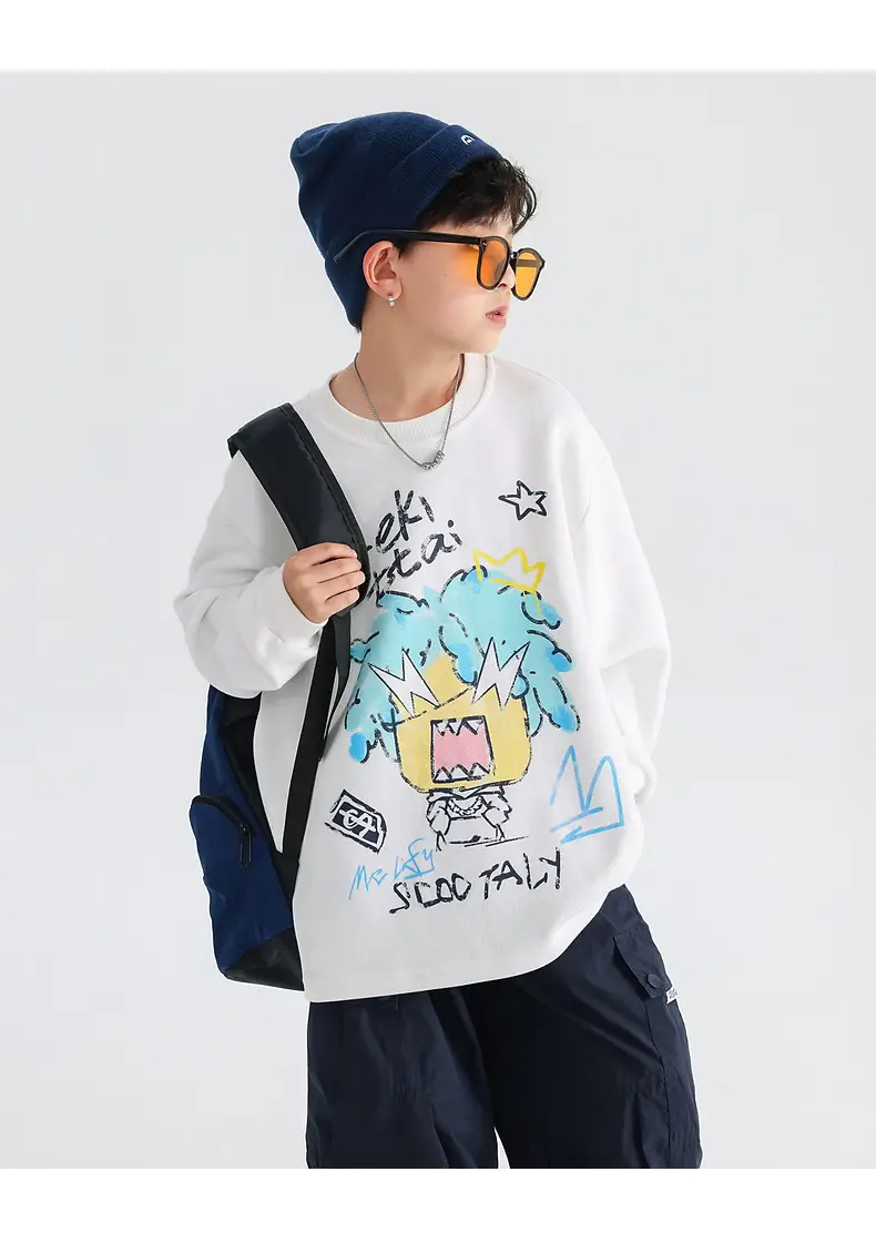 Boys Korean Cartoon Long Sleeve T-Shirt 2025 — feature 26
