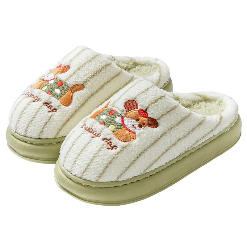 New Cotton Slippers for Women, Warm Autumn and Winter Indoor Home Couple Thick-Soled Lightweight Furry Slippers for Men, Winter Wholesale - Image 15