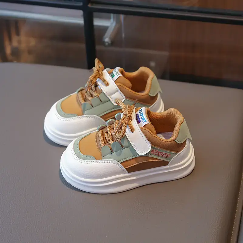 Spring Toddler Shoes White Pink Strap