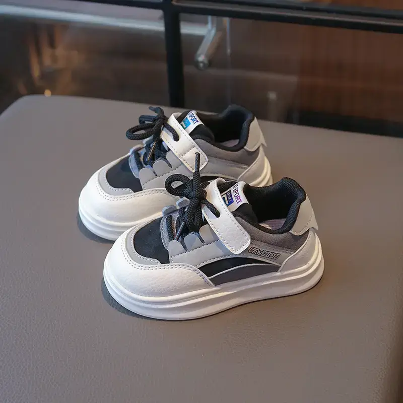 Spring Toddler Shoes White Pink Strap