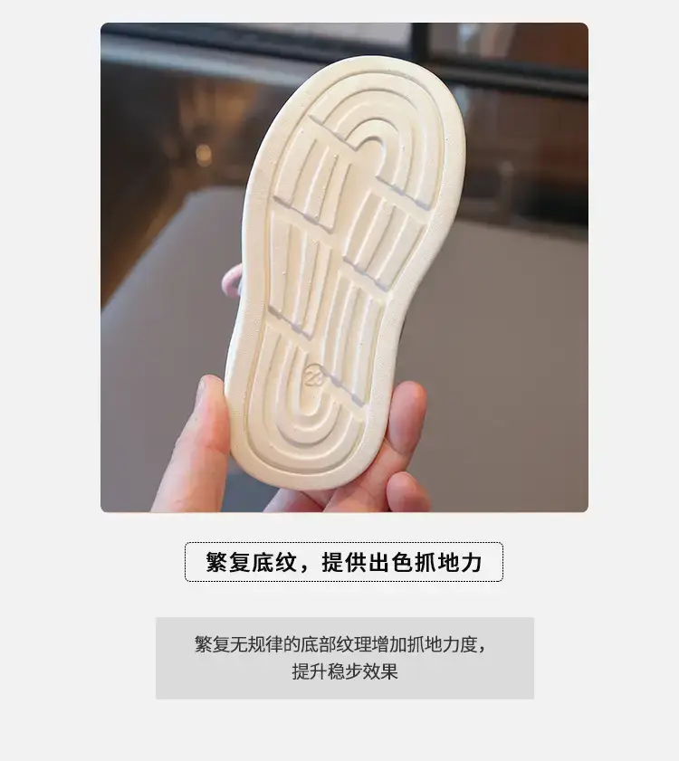 Spring Toddler Shoes White Pink Strap — feature 5