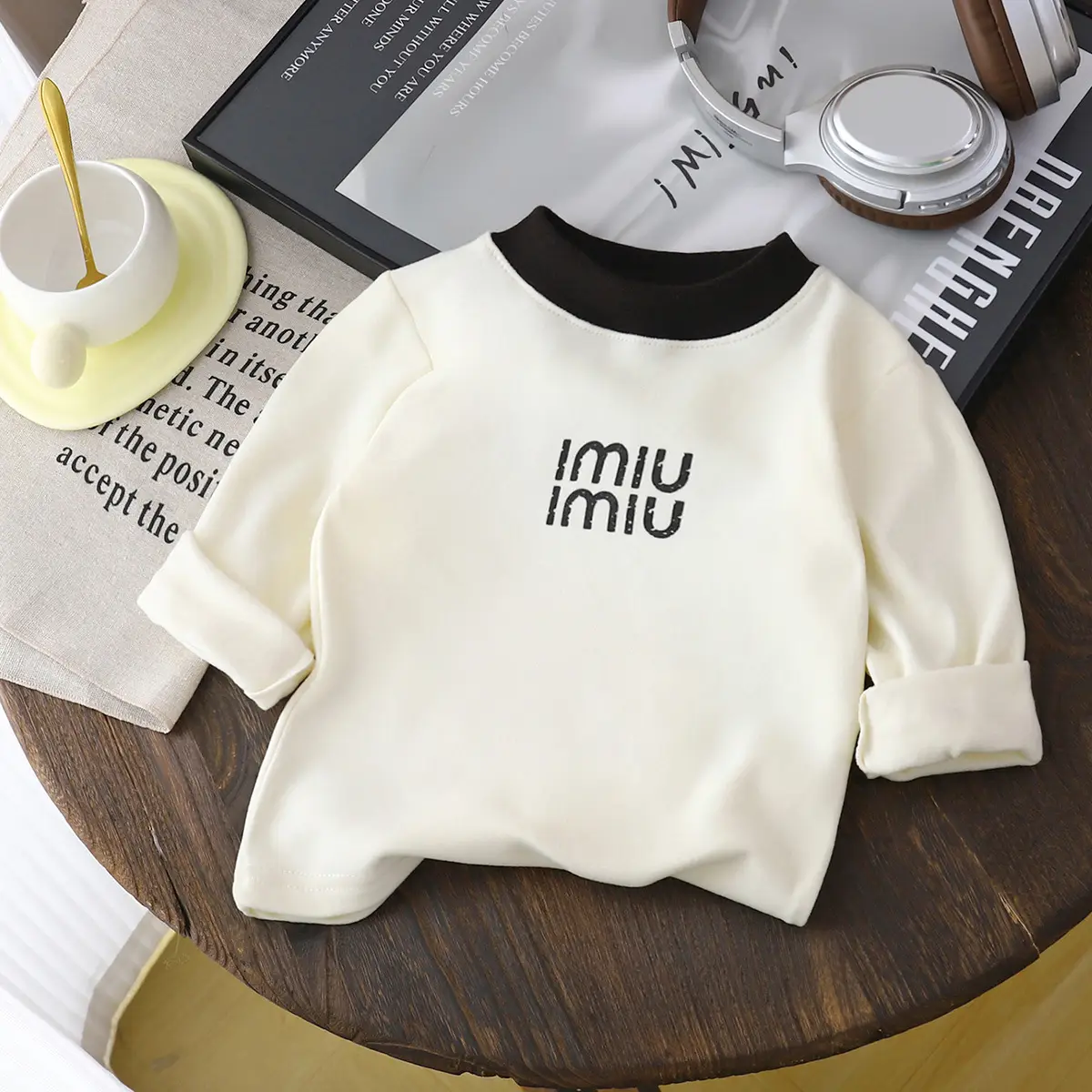 Pink Imiu Printed Long Sleeve T-Shirt for Boys Girls 2025