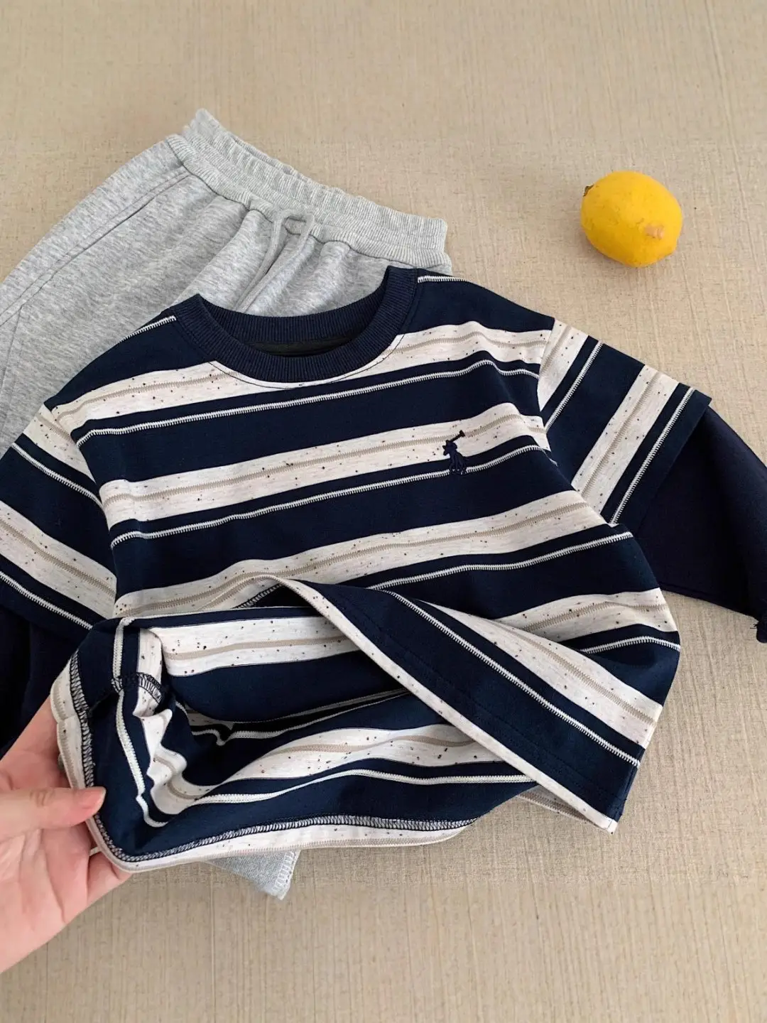 Children Striped T-Shirt 2025 Autumn Boys Girls - Image 3
