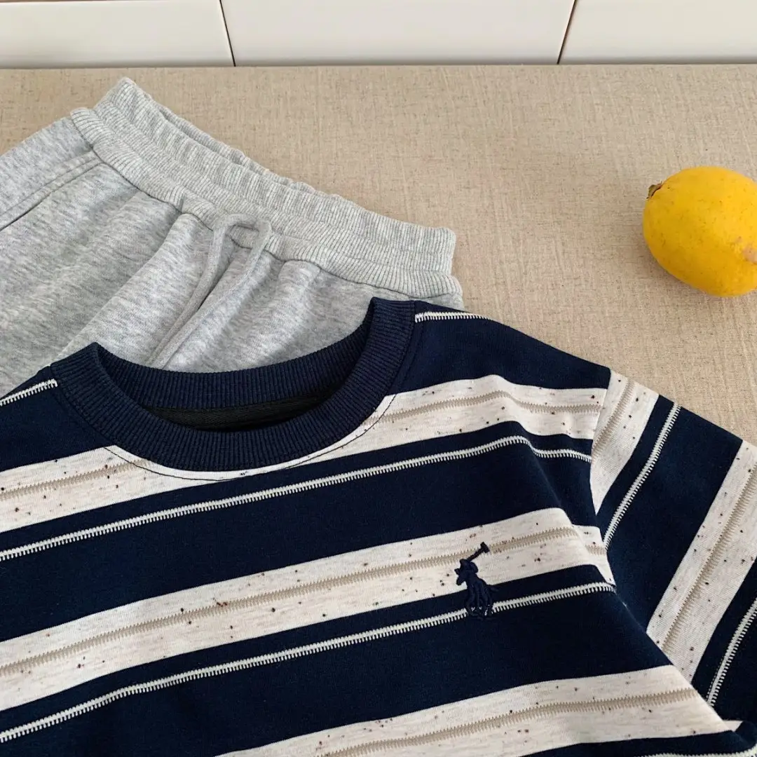 Children Striped T-Shirt 2025 Autumn Boys Girls — feature 4