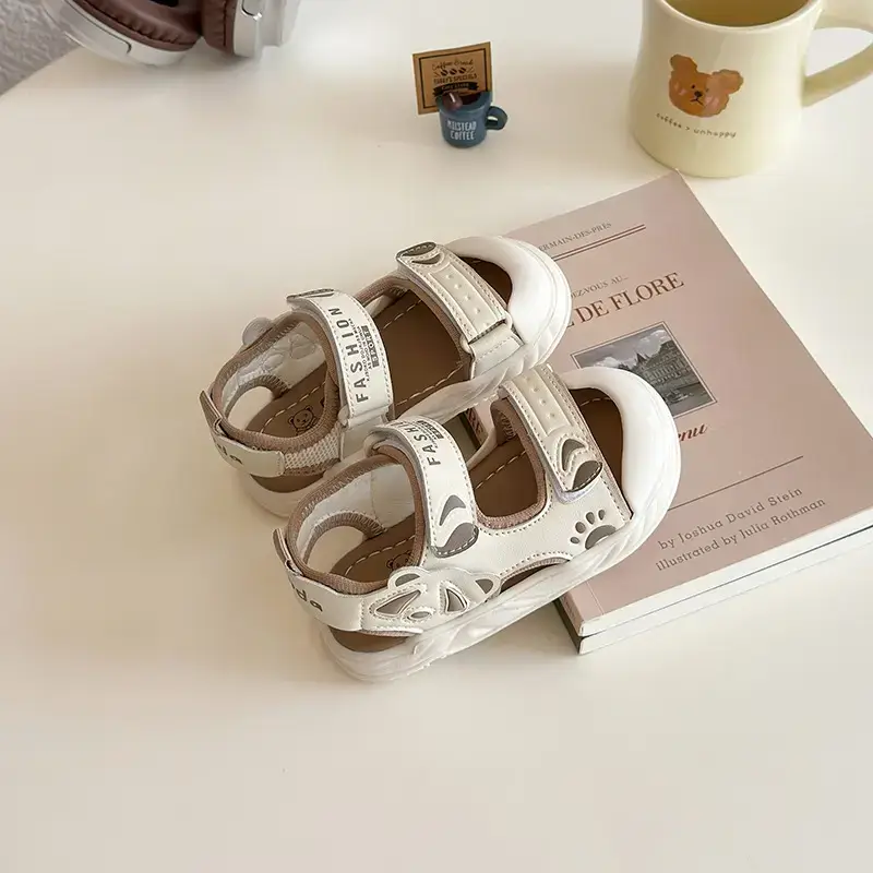 Baby Sandals White 2025 Summer Non-Slip Soft Sole