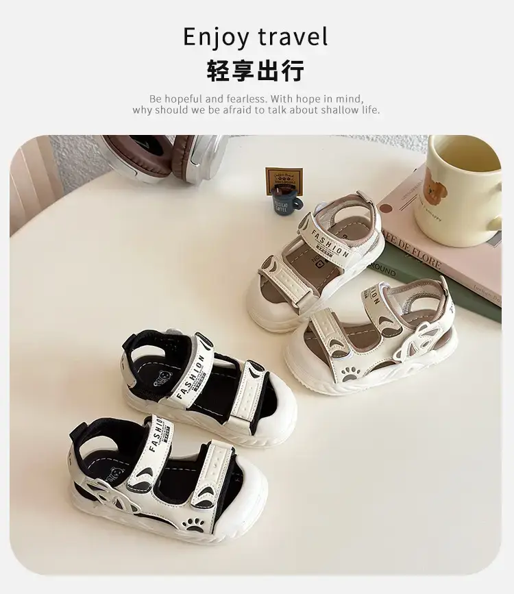 Baby Sandals White 2025 Summer Non-Slip Soft Sole — feature 1