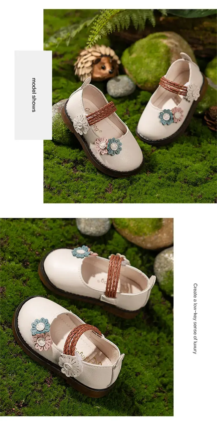 Pink Floral Baby Shoes for 1-3Yrs Soft Sole — feature 11