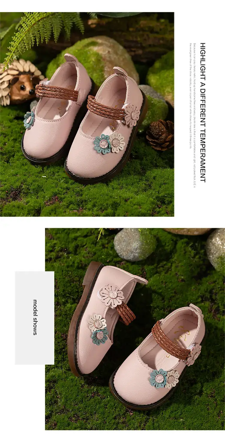 Pink Floral Baby Shoes for 1-3Yrs Soft Sole — feature 13