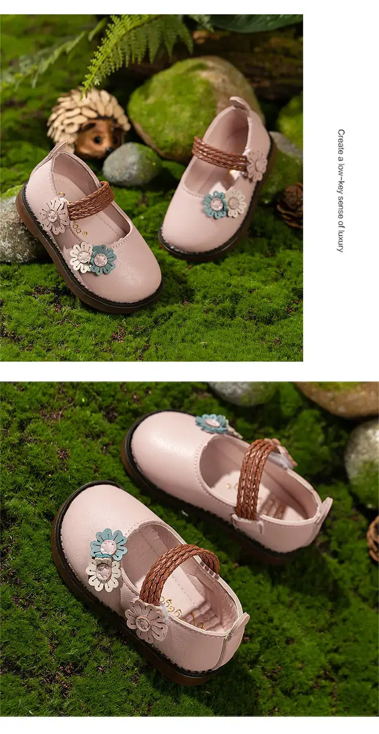 Pink Floral Baby Shoes for 1-3Yrs Soft Sole — feature 14