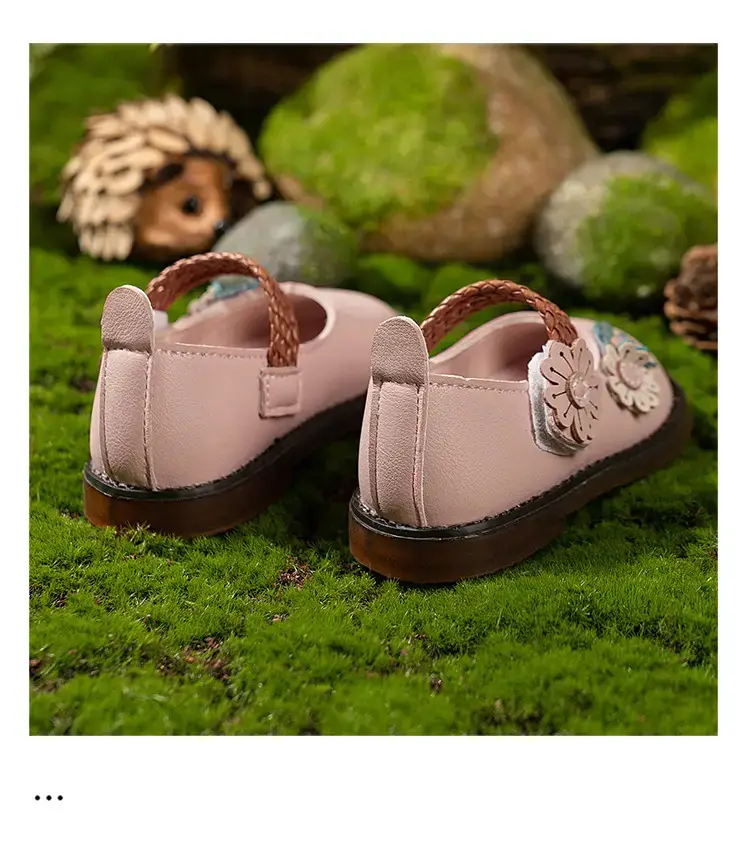 Pink Floral Baby Shoes for 1-3Yrs Soft Sole — feature 15