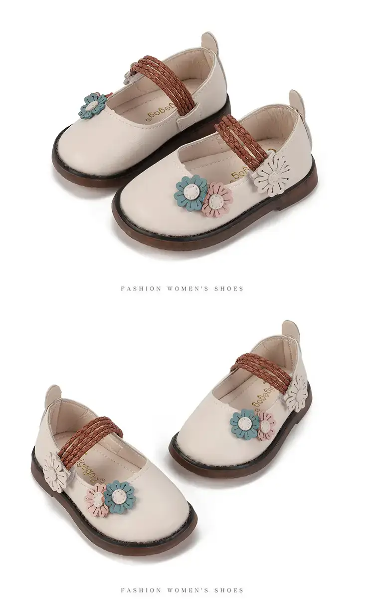 Pink Floral Baby Shoes for 1-3Yrs Soft Sole — feature 17