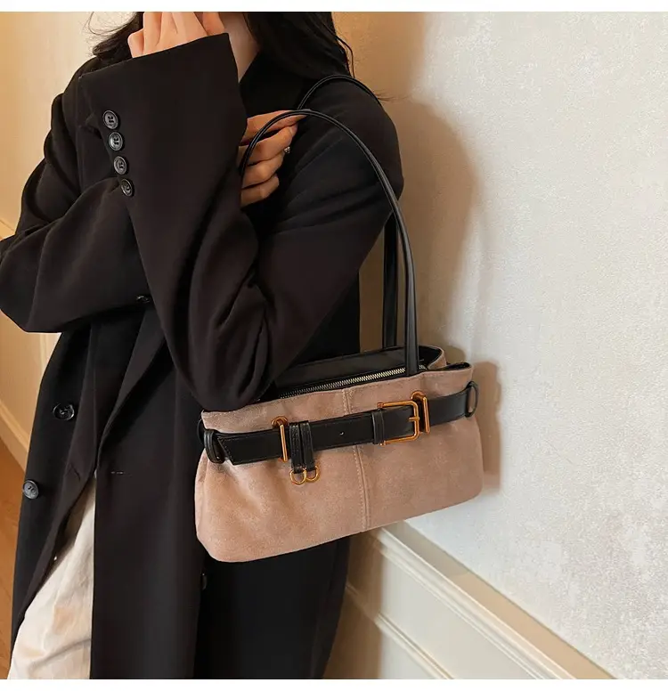 Women's Black Leopard Print Belt Buckle Shoulder Bag 2026 — feature 23