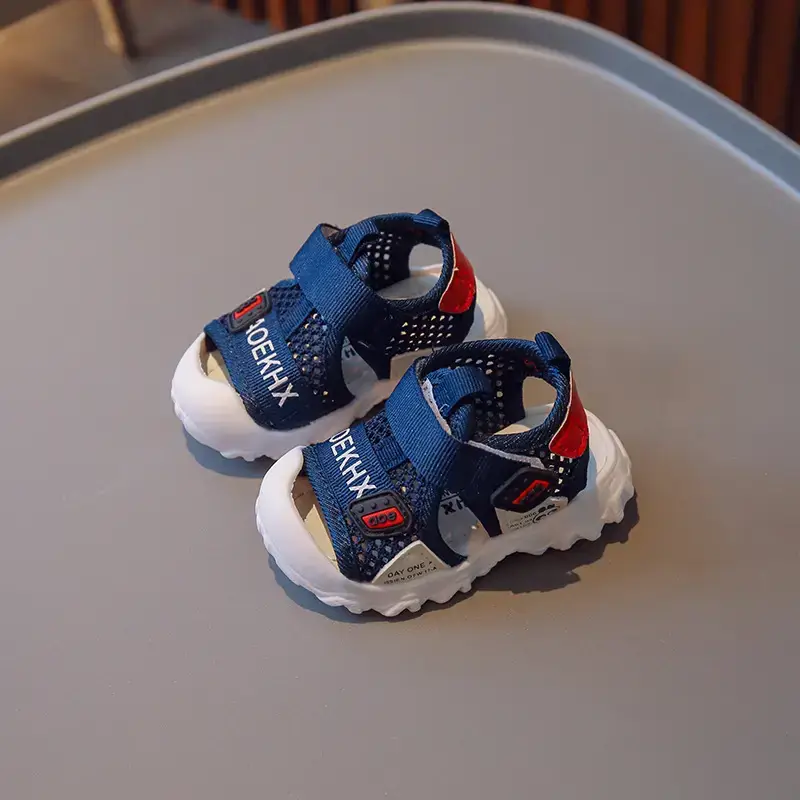 Baby Sandals White Red Blue 1-2Yrs Non-Slip