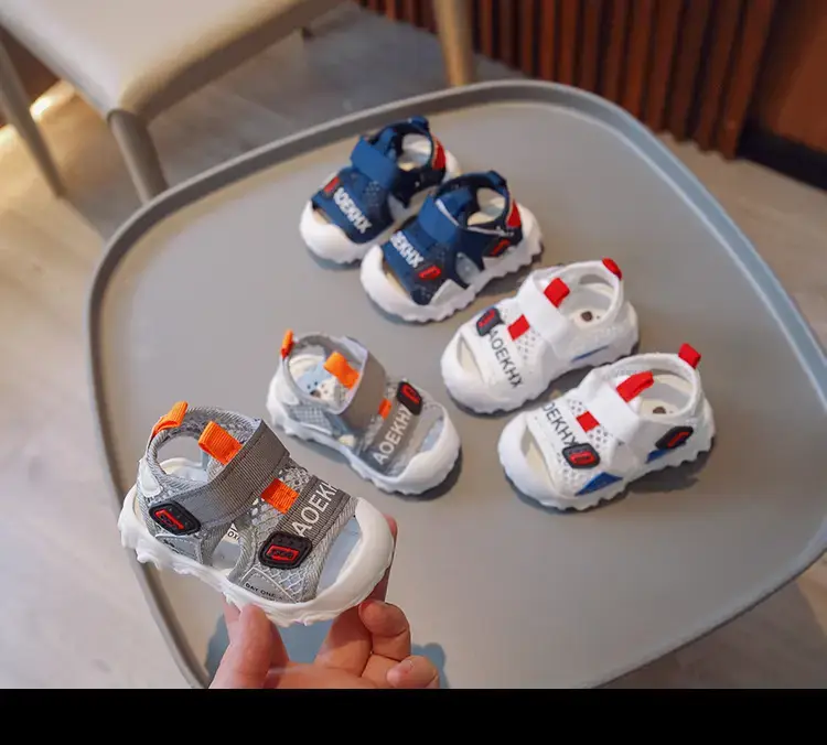Baby Sandals White Red Blue 1-2Yrs Non-Slip — feature 7