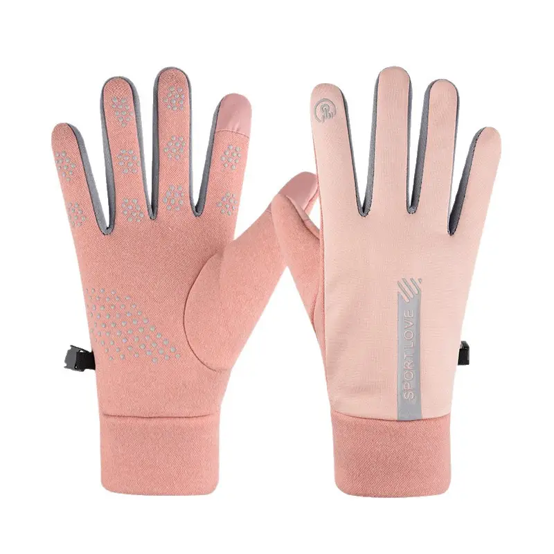 Winter Warm Electric Bike Gloves for Men and Women, Waterproof and Velvet, Windproof and Coldproof, Outdoor Cycling, Non-Slip Touch Screen Couple