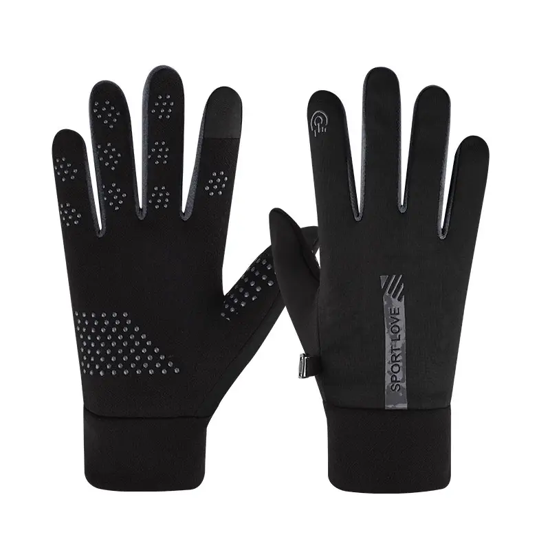 Winter Warm Electric Bike Gloves for Men and Women, Waterproof and Velvet, Windproof and Coldproof, Outdoor Cycling, Non-Slip Touch Screen Couple