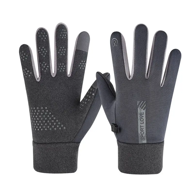 Winter Warm Electric Bike Gloves for Men and Women, Waterproof and Velvet, Windproof and Coldproof, Outdoor Cycling, Non-Slip Touch Screen Couple
