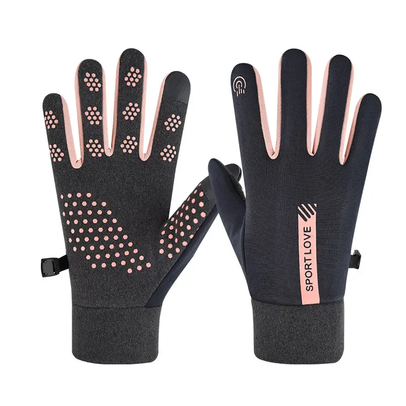Winter Warm Electric Bike Gloves for Men and Women, Waterproof and Velvet, Windproof and Coldproof, Outdoor Cycling, Non-Slip Touch Screen Couple