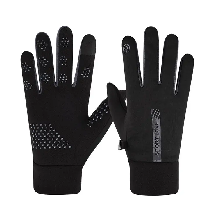 Winter Warm Electric Bike Gloves for Men and Women, Waterproof and Velvet, Windproof and Coldproof, Outdoor Cycling, Non-Slip Touch Screen Couple