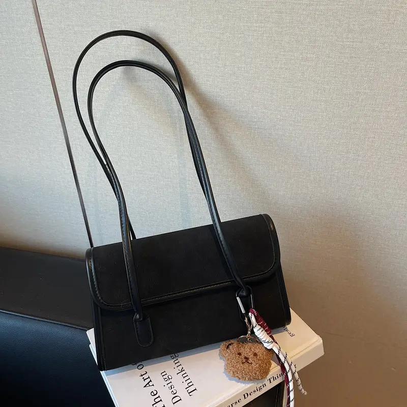 Women Brown Leather Shoulder Bag Set 2025 Autumn Winter - Image 8