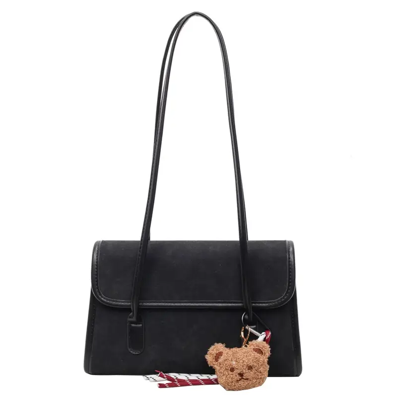 Women Brown Leather Shoulder Bag Set 2025 Autumn Winter - Image 9