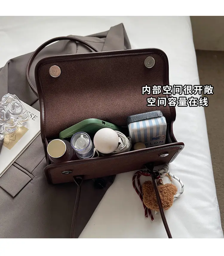 Women Brown Leather Shoulder Bag Set 2025 Autumn Winter — feature 6