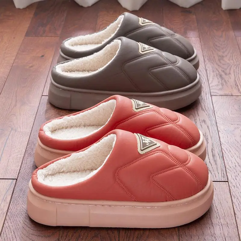 2025 Winter Grey Cotton Slippers for Women - Image 6