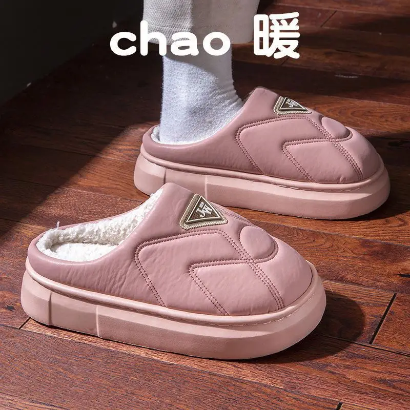 2025 Winter Grey Cotton Slippers for Women - Image 3