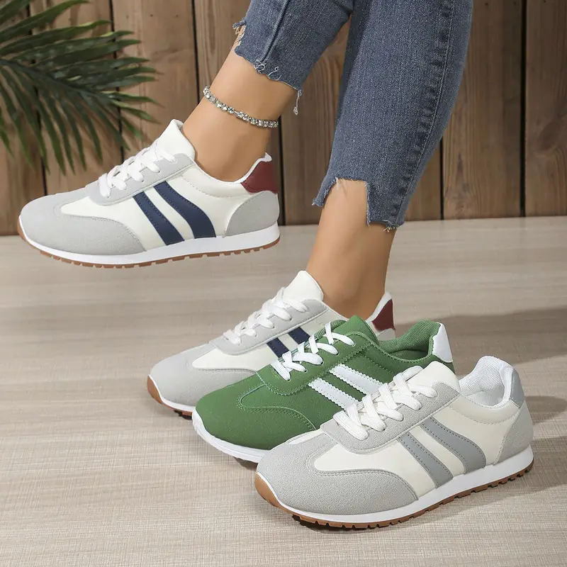 Women's Grey White Training Shoes 2025 Autumn — feature 15