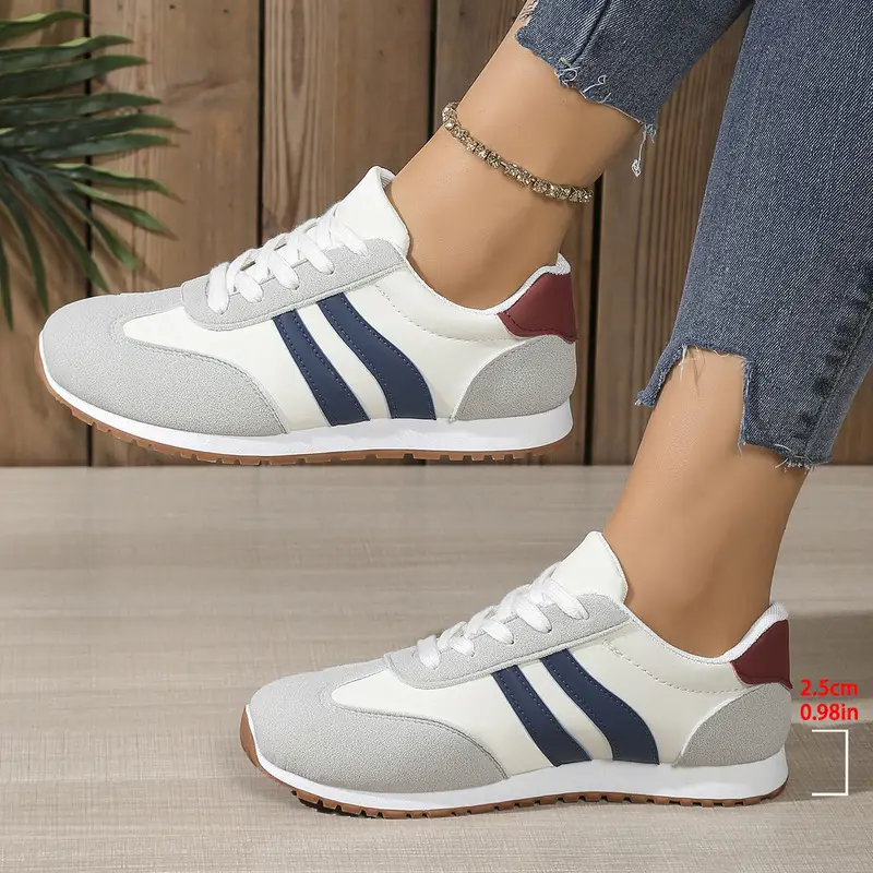 Women's Grey White Training Shoes 2025 Autumn — feature 16