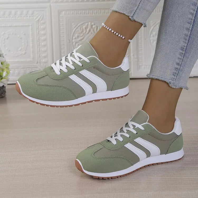 Women's Grey White Training Shoes 2025 Autumn - Image 5