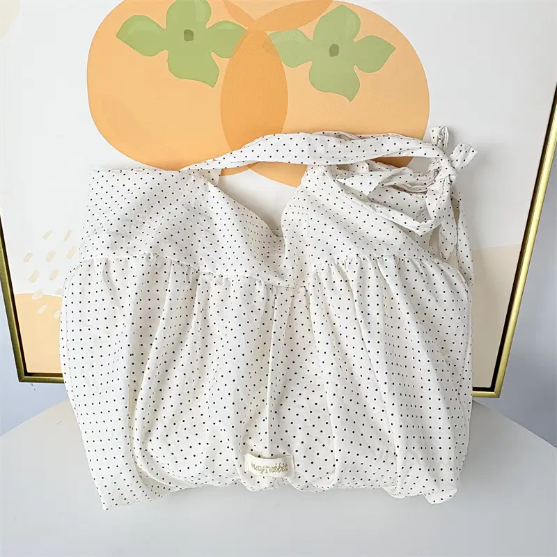 White Pleated Shoulder Bag Large Capacity Korean Canvas — feature 6