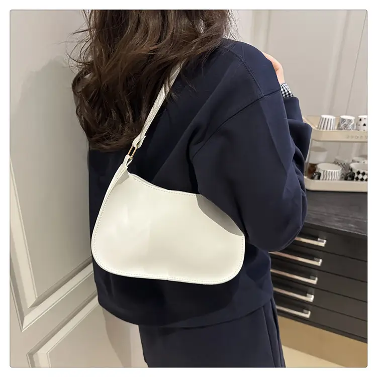 Korean Style Women Shoulder Bag 2025 Blue Beige — feature 14