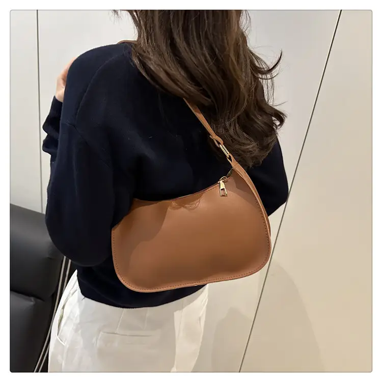 Korean Style Women Shoulder Bag 2025 Blue Beige — feature 17