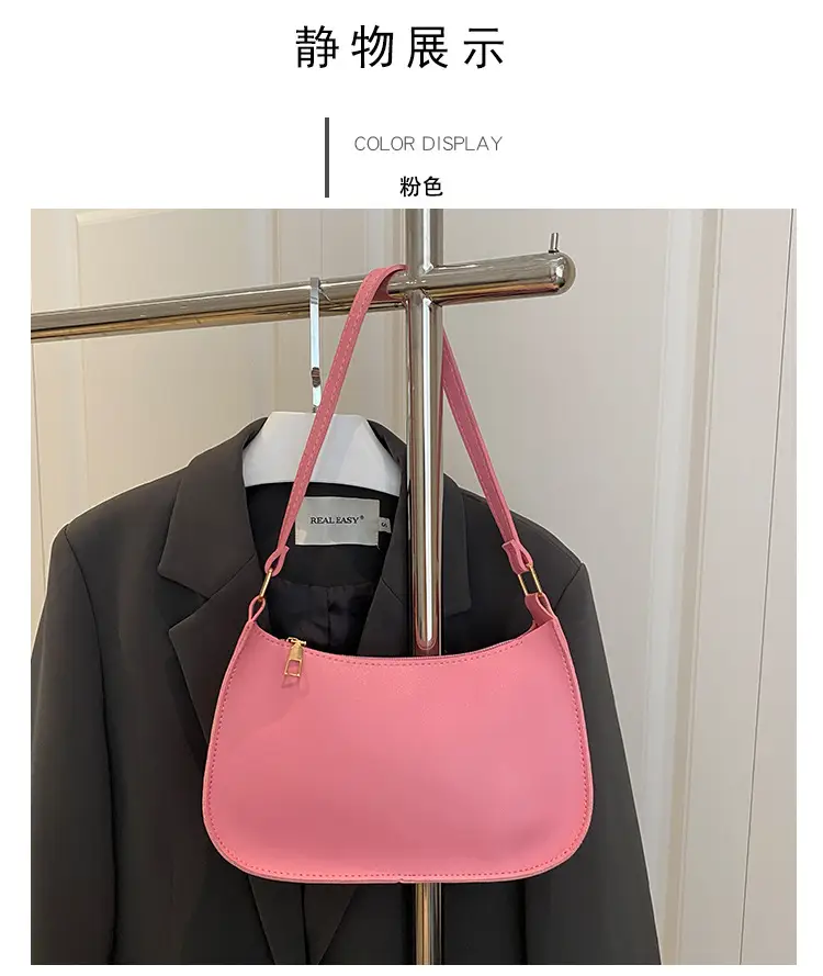 Korean Style Women Shoulder Bag 2025 Blue Beige — feature 22