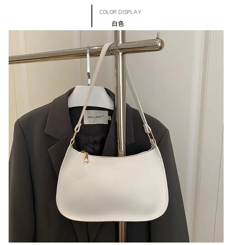 Korean Style Women Shoulder Bag 2025 Blue Beige — feature 23