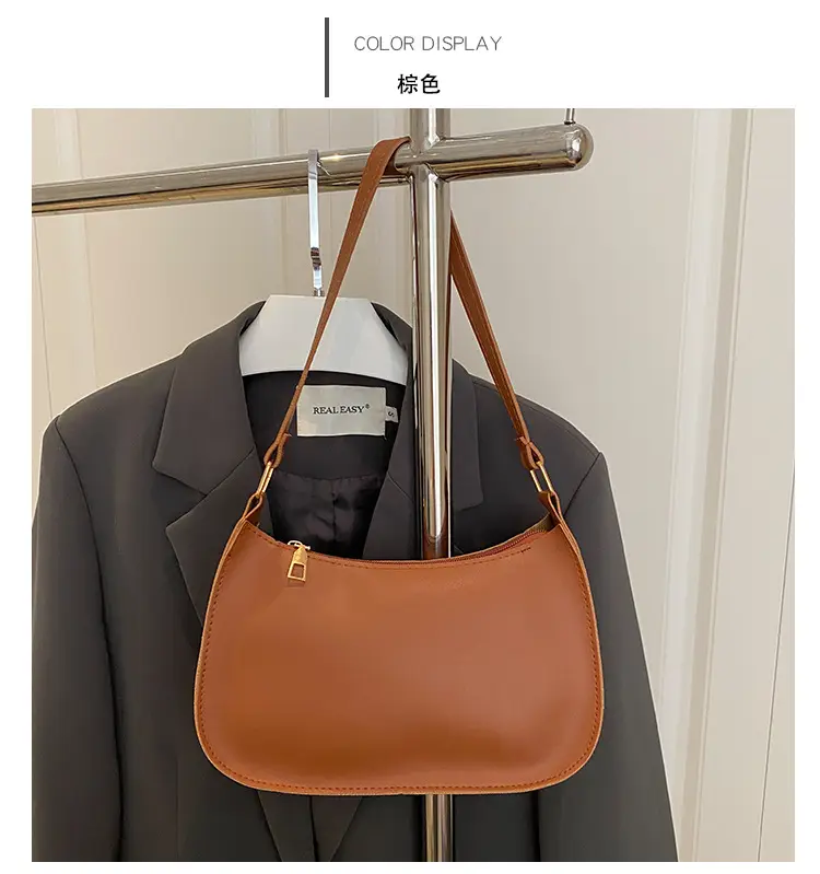 Korean Style Women Shoulder Bag 2025 Blue Beige — feature 24